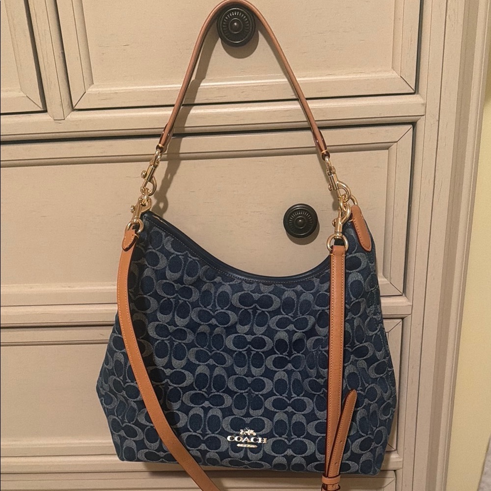 Coach Large Laurel Denim Bag